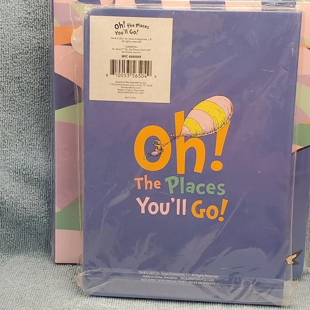 NEW Lot 3 Dr‎ Seuss Oh! The Places You'll Go! Journal Lined 60 Sheets Sealed